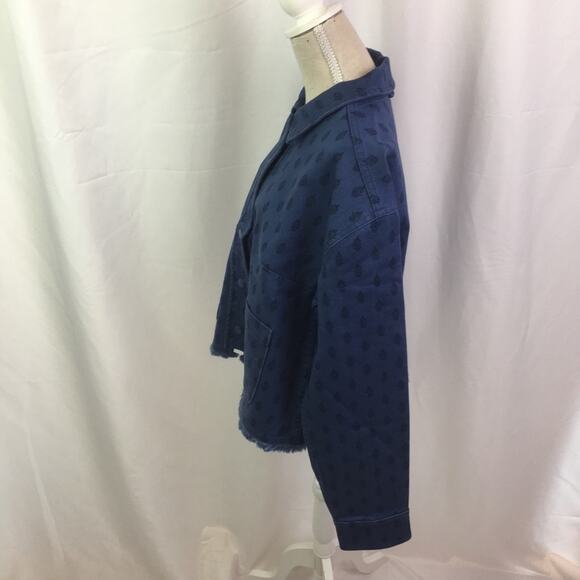 Isaac Mizrahi Live True Denim Fringe Jacket Small - Picture 9 of 16